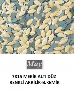 7X15 MEKİK ALTI DÜZ RENKLİ AKRİLİK-B.KEMİK