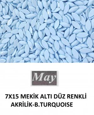 7X15 MEKİK ALTI DÜZ RENKLİ AKRİLİK-B.TURQUOISE