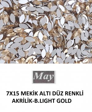 7X15 MEKİK ALTI DÜZ RENKLİ AKRİLİK-B.LIGHT GOLD