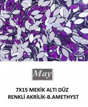 7X15 MEKİK ALTI DÜZ RENKLİ AKRİLİK-B.AMETHYST