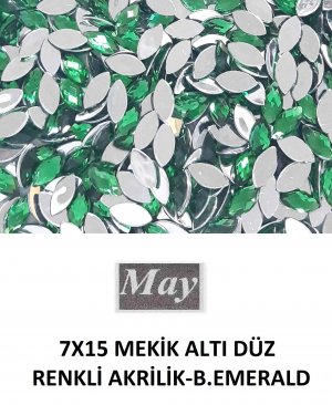 7X15 MEKİK ALTI DÜZ RENKLİ AKRİLİK-B.EMERALD