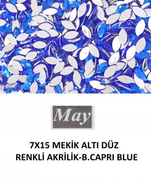 7X15 MEKİK ALTI DÜZ RENKLİ AKRİLİK-B.CAPRI BLUE