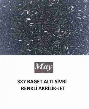 3X7 BAGET ALTI SİVRİ RENKLİ AKRİLİK-JET