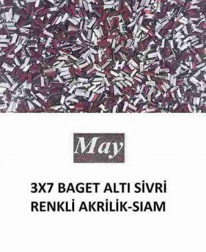 3X7 BAGET ALTI SİVRİ RENKLİ AKRİLİK-SIAM