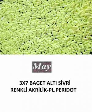 3X7 BAGET ALTI SİVRİ RENKLİ AKRİLİK-PL.PERIDOT