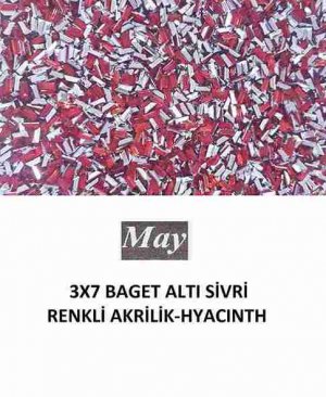 3X7 BAGET ALTI SİVRİ RENKLİ AKRİLİK-HYACINTH