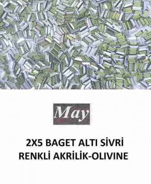 2X5 BAGET ALTI SİVRİ RENKLİ AKRİLİK-OLIVINE