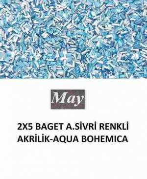 2X5 BAGET ALTI SİVRİ RENKLİ AKRİLİK-AQUA BOHEMICA