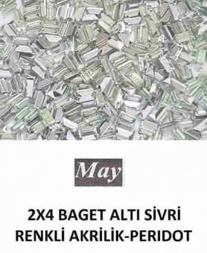 2X4 BAGET ALTI SİVRİ RENKLİ AKRİLİK-PERIDOT