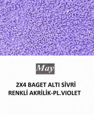 2X4 BAGET ALTI SİVRİ RENKLİ AKRİLİK-PL.VIOLET