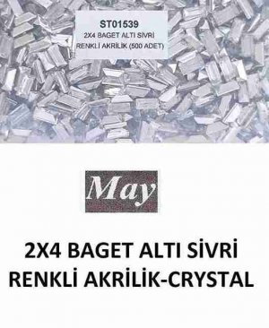 2X4 BAGET ALTI SİVRİ RENKLİ AKRİLİK-CRYSTAL