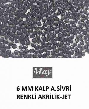 6 MM KALP ALTI SİVRİ RENKLİ AKRİLİK-JET