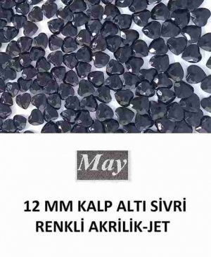 12 MM KALP ALTI SİVRİ RENKLİ AKRİLİK-JET
