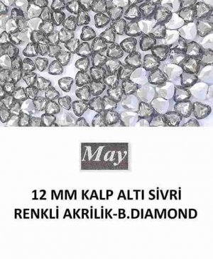 12 MM KALP ALTI SİVRİ RENKLİ AKRİLİK-B.DIAMOND
