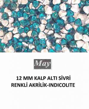 12 MM KALP ALTI SİVRİ RENKLİ AKRİLİK-INDICOLITE