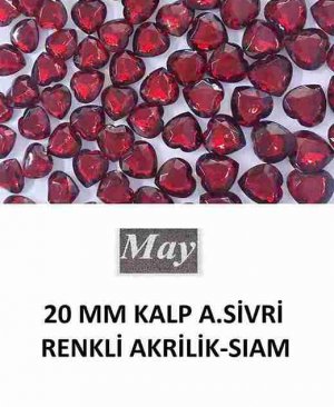 20 MM KALP ALTI SİVRİ RENKLİ AKRİLİK-SIAM