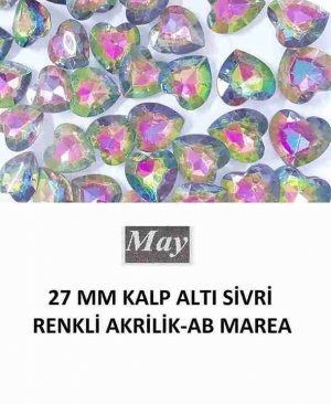 27 MM KALP ALTI SİVRİ RENKLİ AKRİLİK-AB MAREA