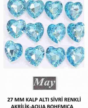 27 MM KALP ALTI SİVRİ RENKLİ AKRİLİK-AQUA BOHEMICA