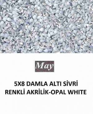 5X8 DAMLA ALTI SİVRİ RENKLİ AKRİLİK-OPAL WHITE