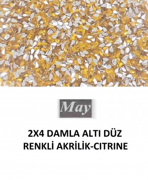 2X4 DAMLA ALTI DÜZ RENKLİ AKRİLİK-CITRINE