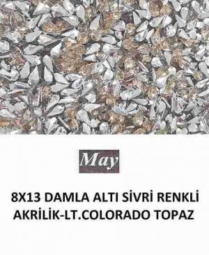 8X13 DAMLA ALTI SİVRİ RENKLİ AKRİLİK-LT.COLORADO TOPAZ