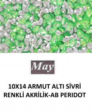 10X14 ARMUT ALTI SİVRİ RENKLİ AKRİLİK-AB PERIDOT