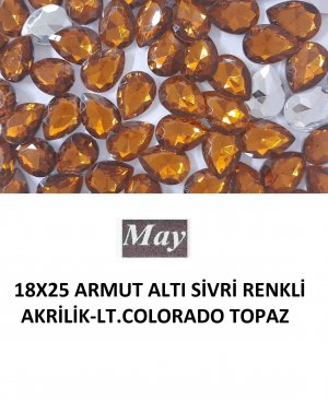 18X25 ARMUT ALTI SİVRİ RENKLİ AKRİLİK-LT.COLORADO TOPAZ