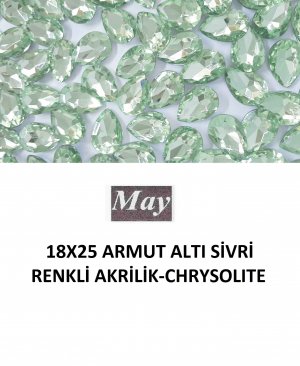 18X25 ARMUT ALTI SİVRİ RENKLİ AKRİLİK-CHRYSOLITE
