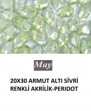 20X30 ARMUT ALTI SİVRİ RENKLİ AKRİLİK-PERIDOT