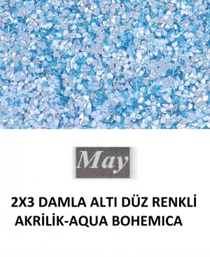 2X3 DAMLA ALTI DÜZ RENKLİ AKRİLİK-AQUA BOHEMICA