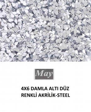 4X6 DAMLA ALTI DÜZ RENKLİ AKRİLİK-STEEL