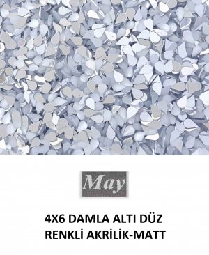 4X6 DAMLA ALTI DÜZ RENKLİ AKRİLİK-MATT