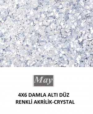 4X6 DAMLA ALTI DÜZ RENKLİ AKRİLİK-CRYSTAL