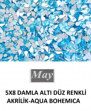 5X8 DAMLA ALTI DÜZ RENKLİ AKRİLİK-AQUA BOHEMICA