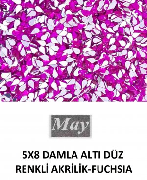 5X8 DAMLA ALTI DÜZ RENKLİ AKRİLİK-FUCHSIA