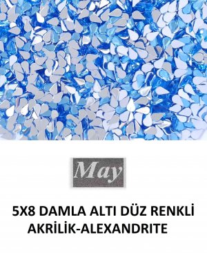 5X8 DAMLA ALTI DÜZ RENKLİ AKRİLİK-ALEXANDRITE