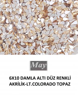 6X10 DAMLA ALTI DÜZ RENKLİ AKRİLİK-LT.COLORADO TOPAZ