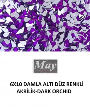 6X10 DAMLA ALTI DÜZ RENKLİ AKRİLİK-DARK ORCHID
