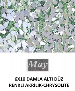 6X10 DAMLA ALTI DÜZ RENKLİ AKRİLİK-CHRYSOLITE