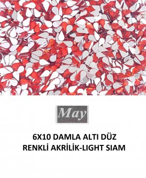 6X10 DAMLA ALTI DÜZ RENKLİ AKRİLİK-LIGHT SIAM