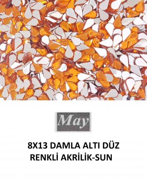 8X13 DAMLA ALTI DÜZ RENKLİ AKRİLİK-SUN