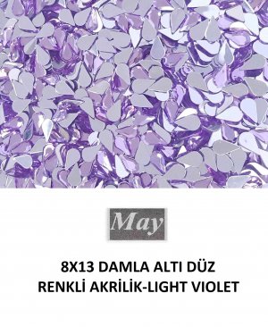 8X13 DAMLA ALTI DÜZ RENKLİ AKRİLİK-LIGHT VIOLET