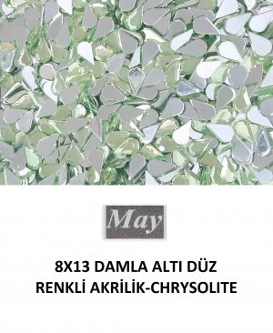 8X13 DAMLA ALTI DÜZ RENKLİ AKRİLİK-CHRYSOLITE