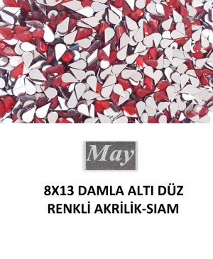 8X13 DAMLA ALTI DÜZ RENKLİ AKRİLİK-SIAM