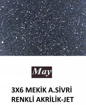 3X6 MEKİK ALTI SİVRİ RENKLİ AKRİLİK-JET