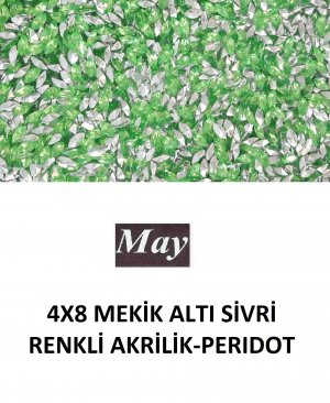 4X8 MEKİK ALTI SİVRİ RENKLİ AKRİLİK-PERIDOT