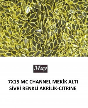7X15 MC CHANNEL MEKİK ALTI SİVRİ RENKLİ AKRİLİK-CITRINE