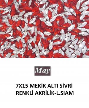 7X15 MEKİK ALTI SİVRİ RENKLİ AKRİLİK-LIGHT SIAM