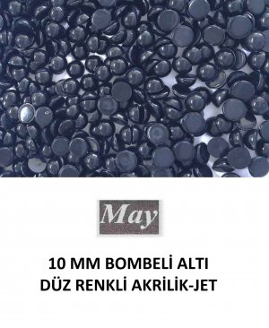 10 MM BOMBELİ ALTI DÜZ RENKLİ AKRİLİK-JET