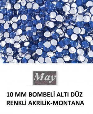 10 MM BOMBELİ ALTI DÜZ RENKLİ AKRİLİK-MONTANA